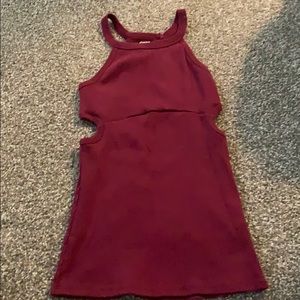 Maroon tank top